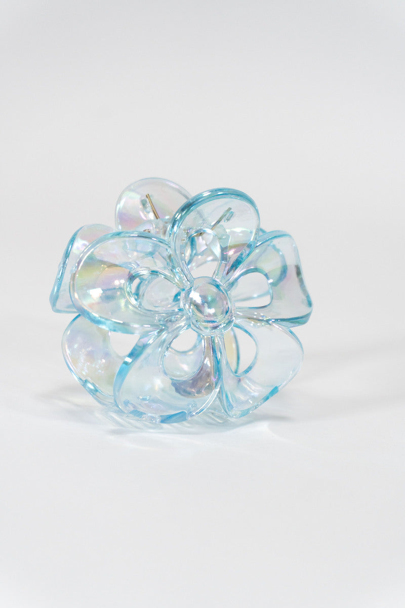 Iridescent Flower Hair Claw Clip - Forever 21