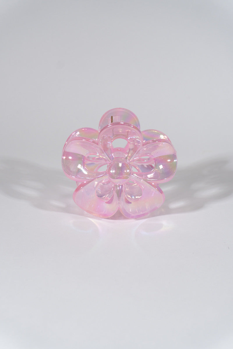 Iridescent Flower Hair Claw Clip - Forever 21