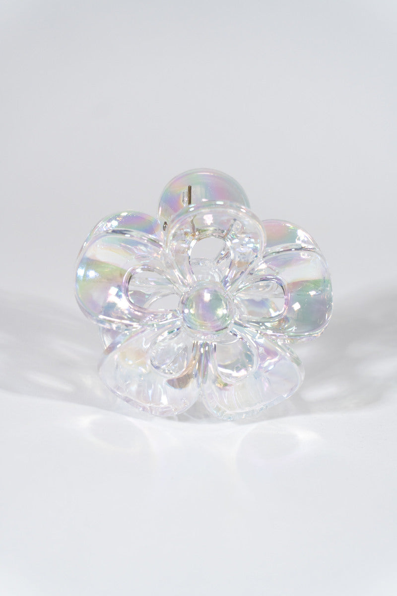 Iridescent Flower Hair Claw Clip - Forever 21