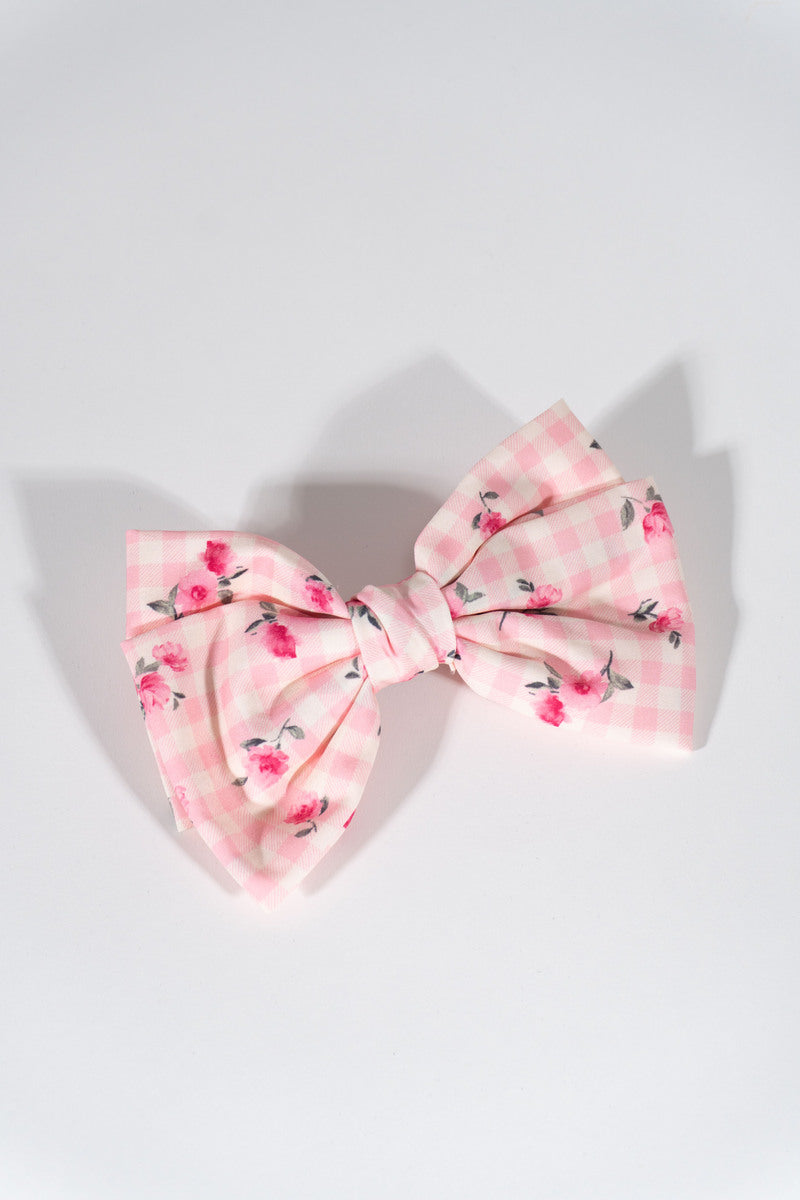 Printed Bow Hair Clip - Forever 21