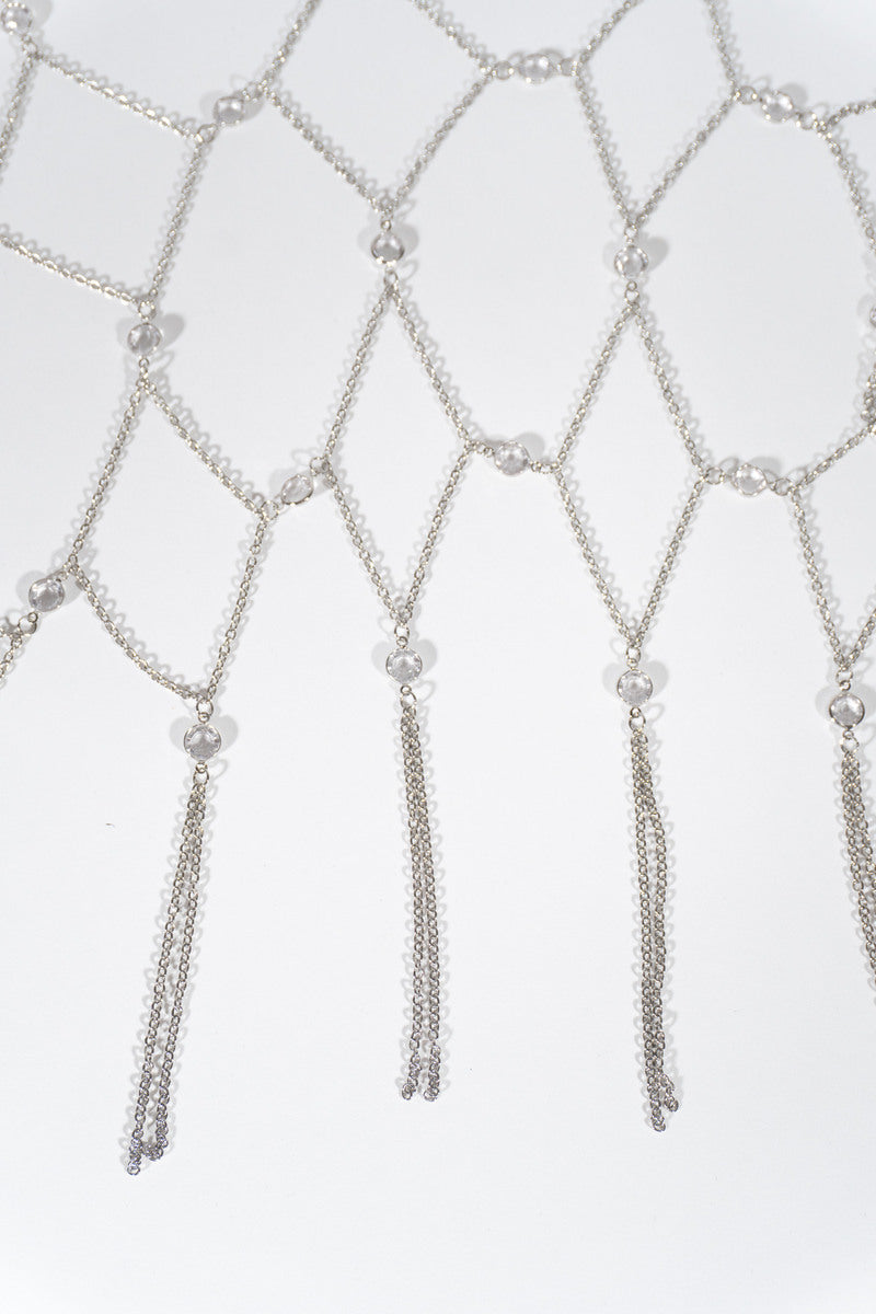 Rhinestone Drape Body Chain - Forever 21