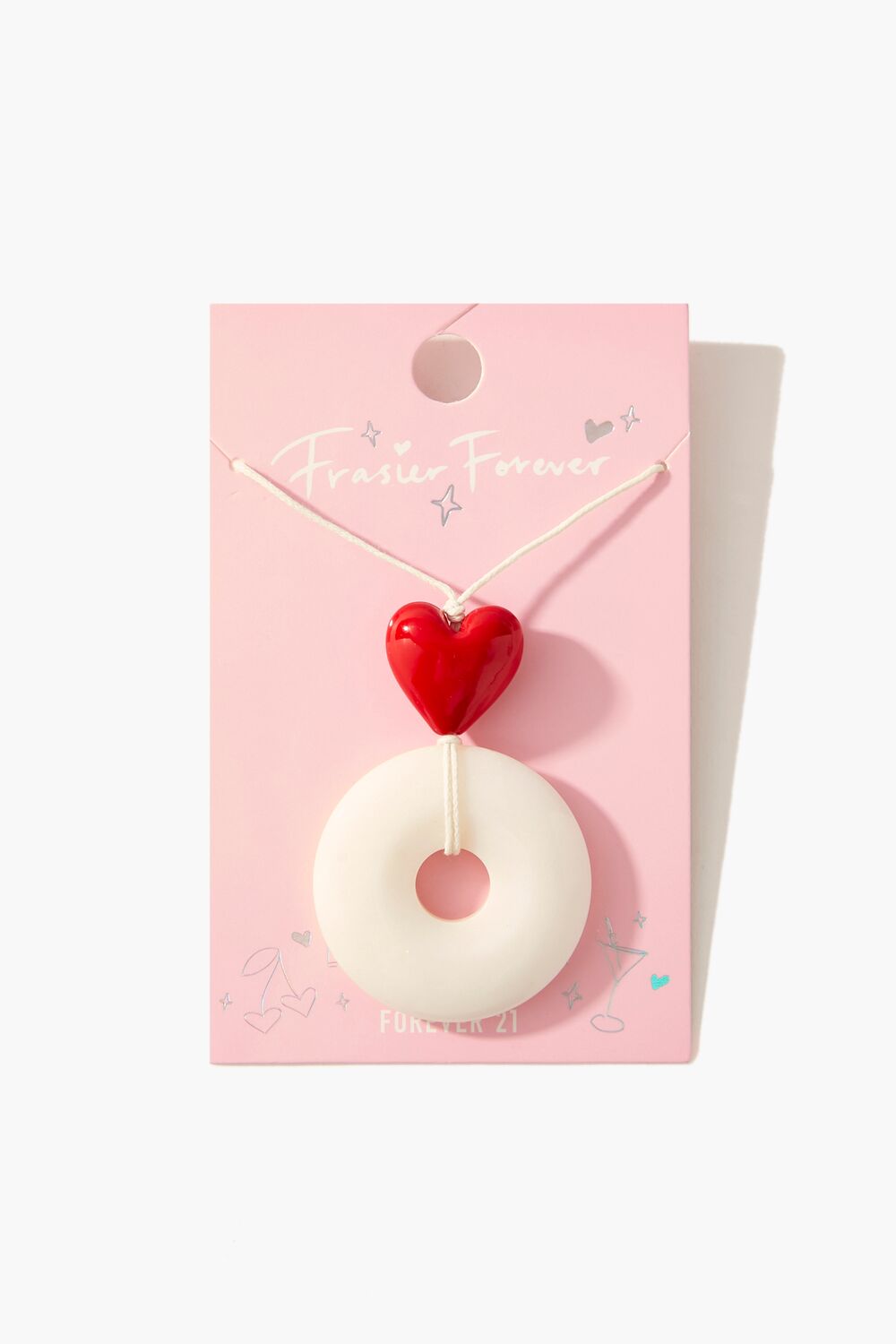 Frasier Sterling Heart & Round Pendant Necklace - Forever 21