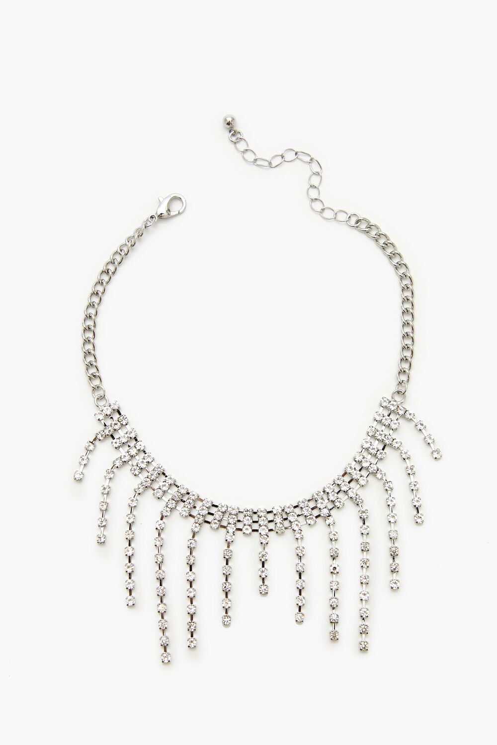 Rhinestone Fringe Anklet - Forever 21