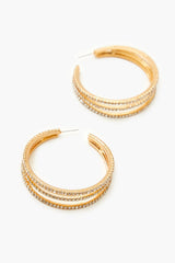 Rhinestone Multi-Hoop Earrings - Forever 21