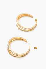 Rhinestone Multi-Hoop Earrings - Forever 21