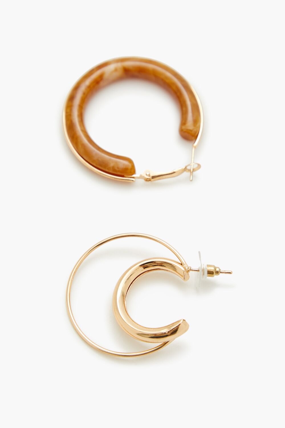 Faux Stone Hoop Earring Set - Forever 21