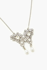Rhinestone Butterfly Necklace - Forever 21