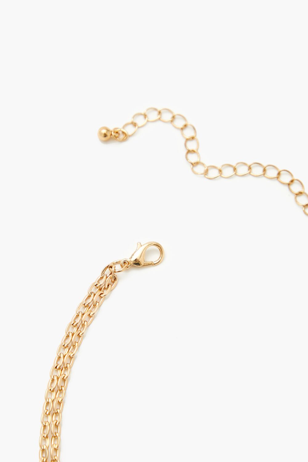 Layered Faux Gem Cross Necklace - Forever 21