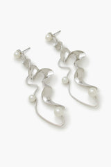Faux Pearl Abstract Drop Earrings - Forever 21