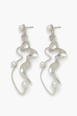 Faux Pearl Abstract Drop Earrings - Forever 21