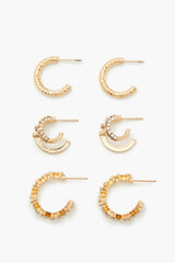 Rhinestone Hoop Earring Set - Forever 21