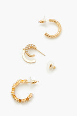 Rhinestone Hoop Earring Set - Forever 21