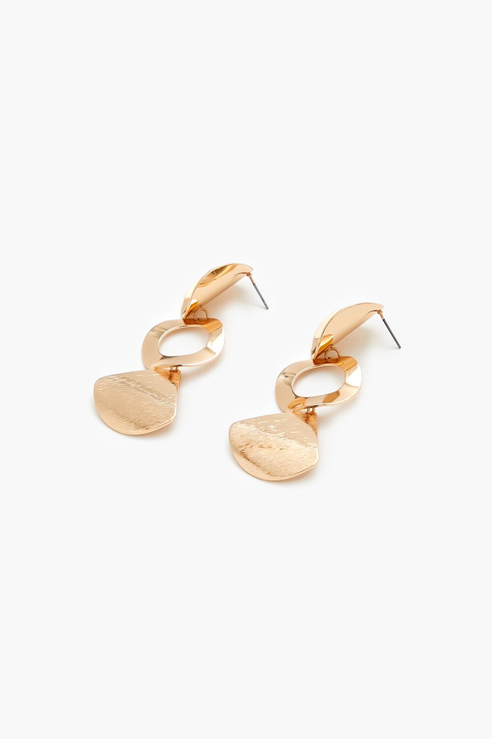 Tiered Geo Drop Earrings - Forever 21