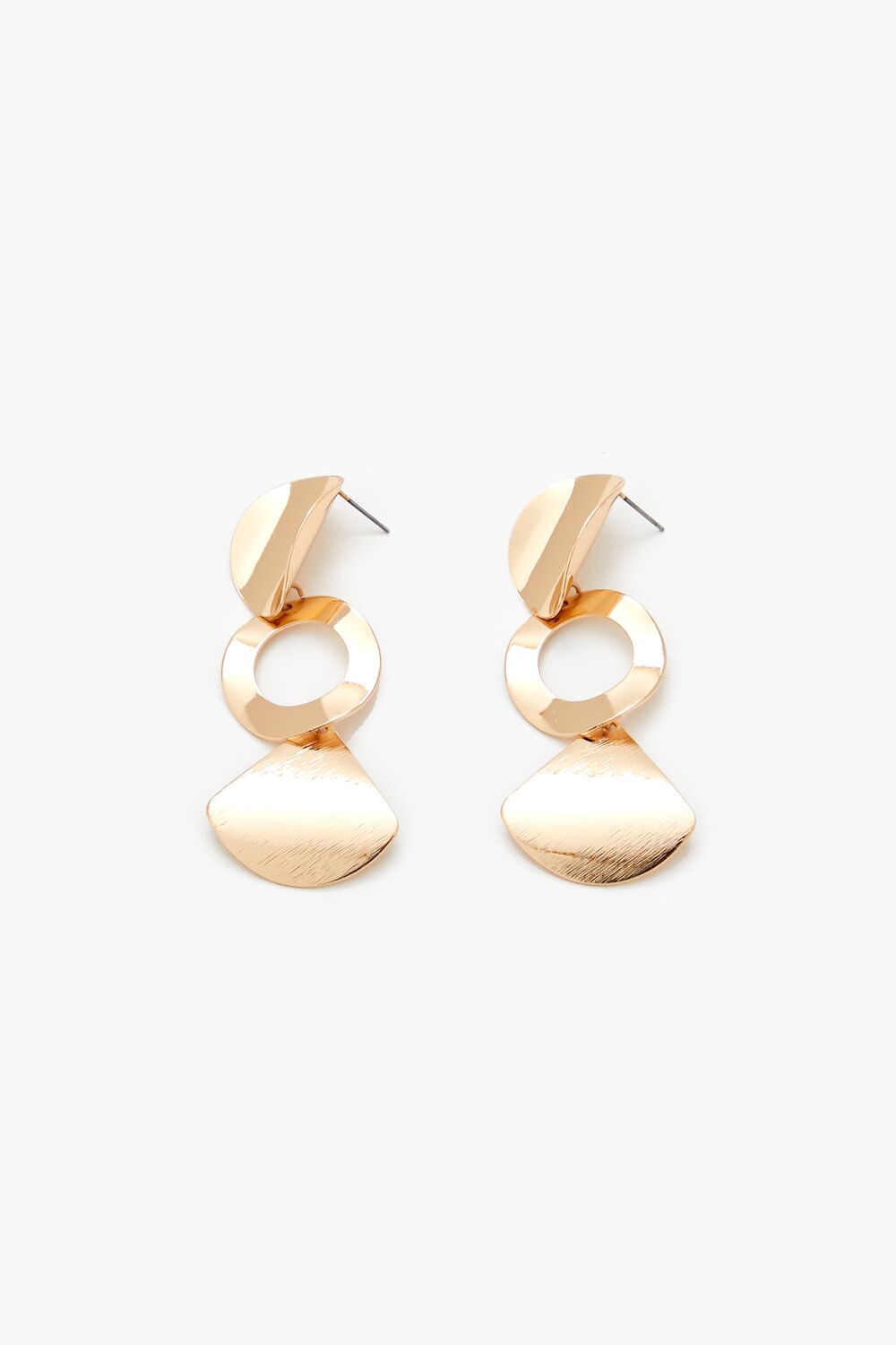 Tiered Geo Drop Earrings - Forever 21