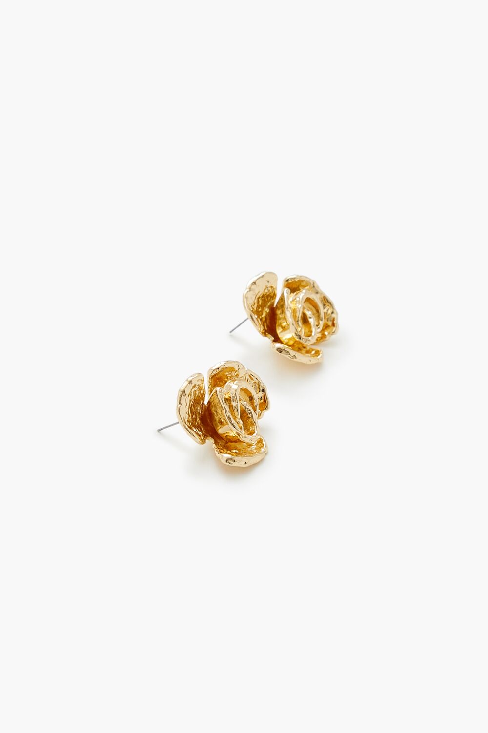 Hammered Flower Stud Earrings - Forever 21