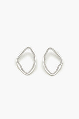 Geo Rhinestone Drop Earrings - Forever 21