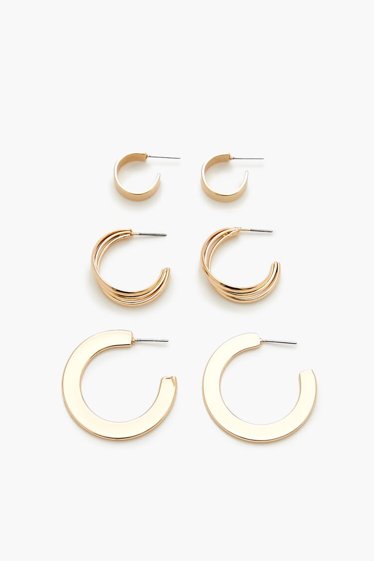 Smooth Multi-Hoop Earring Set - Forever 21