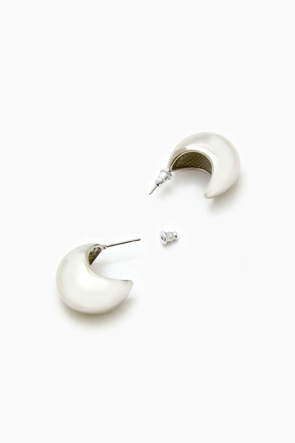 Smooth Geo Hoop Earrings - Forever 21