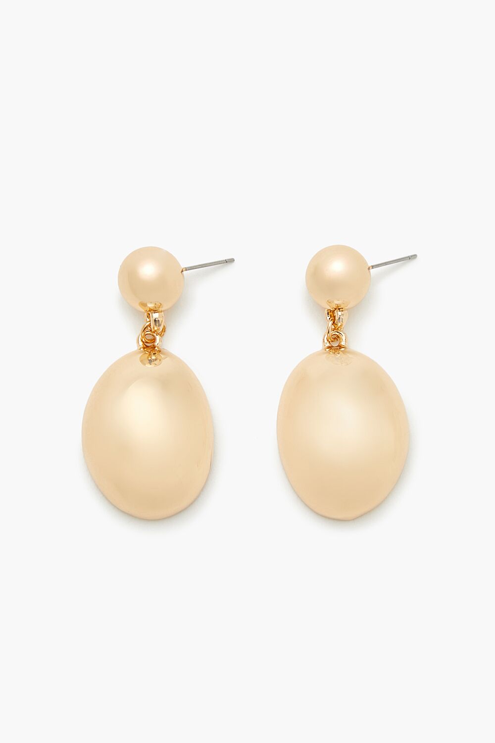 Tiered Oval Drop Earrings - Forever 21