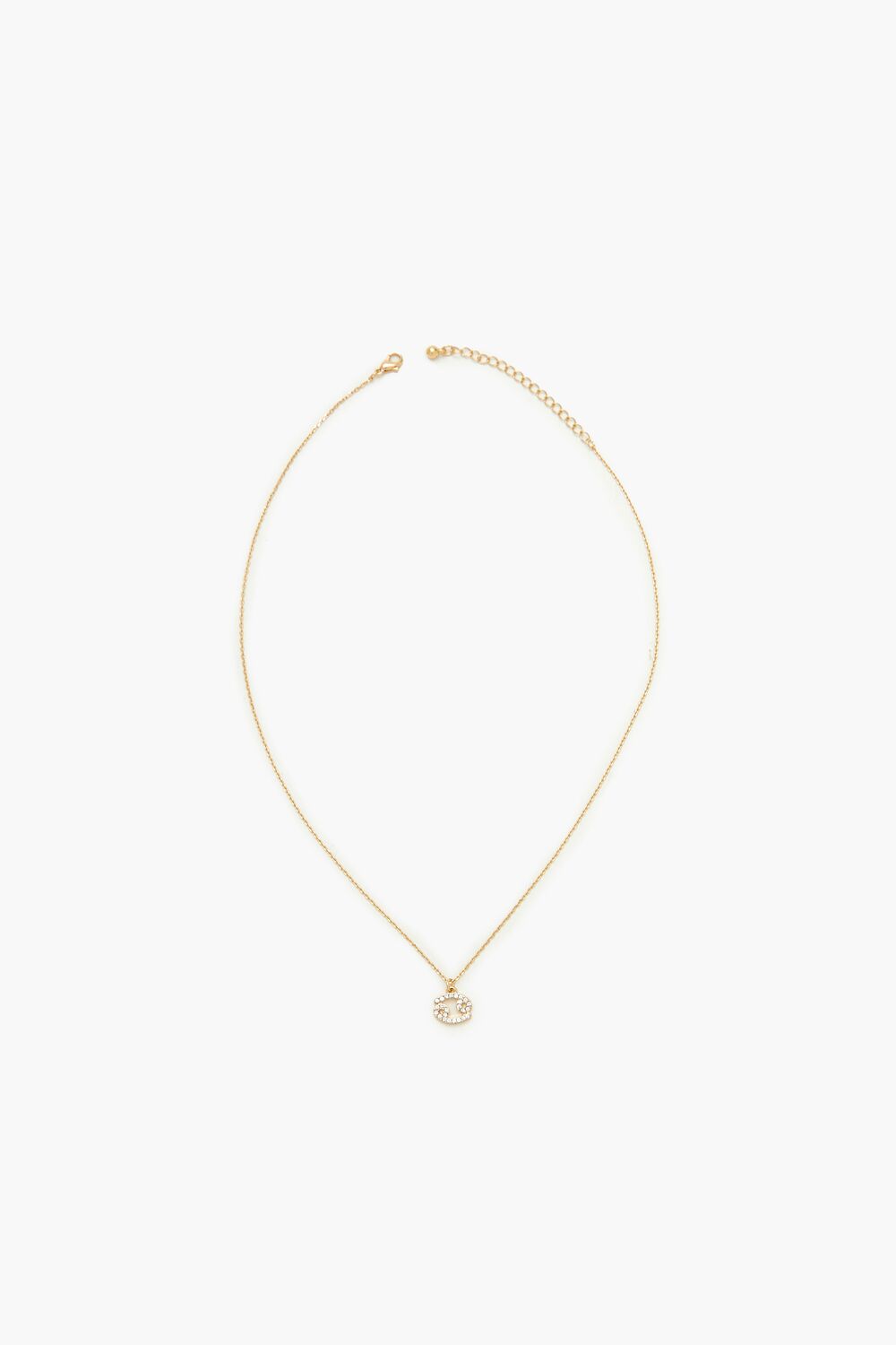 Rhinestone Zodiac Charm Necklace - Forever 21