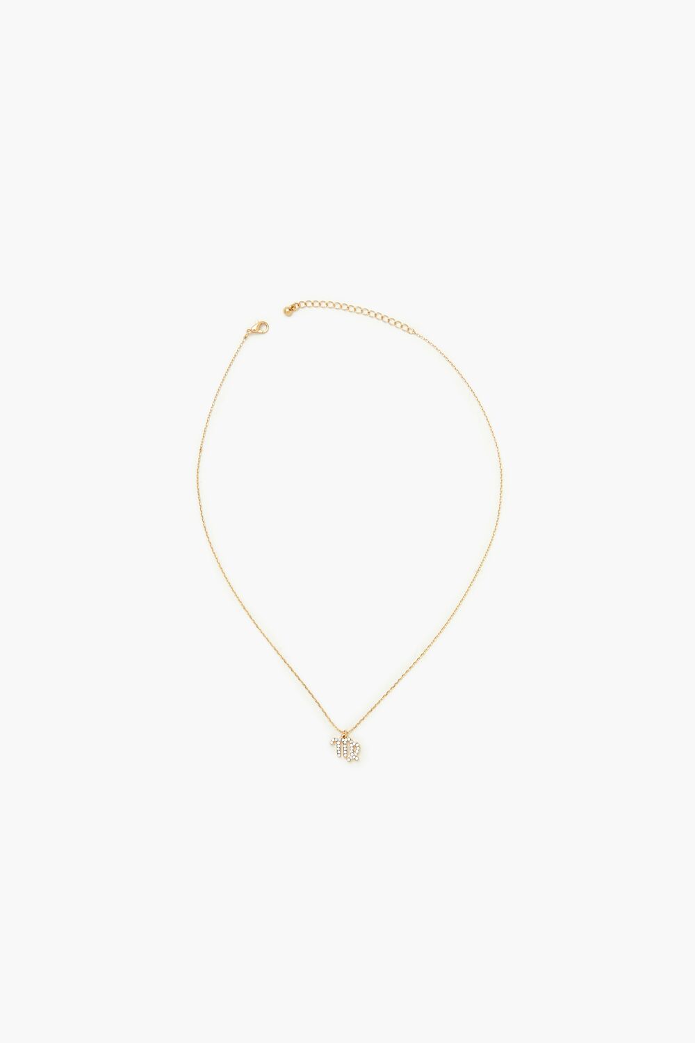 Rhinestone Zodiac Charm Necklace - Forever 21