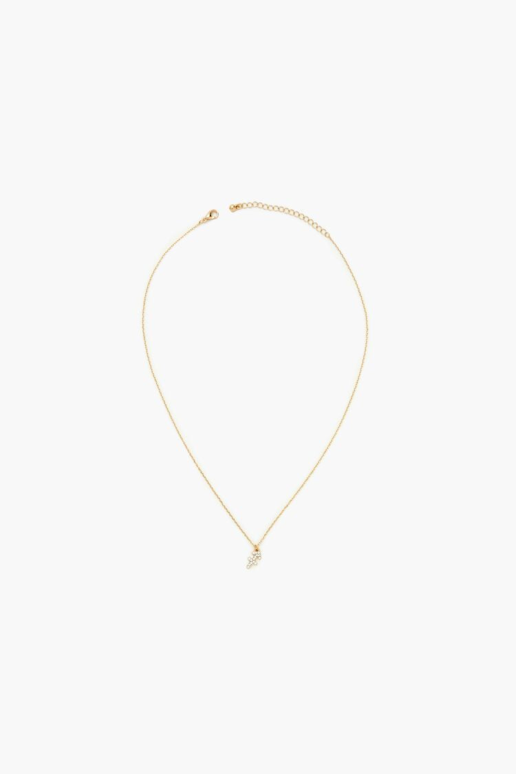 Rhinestone Zodiac Charm Necklace - Forever 21