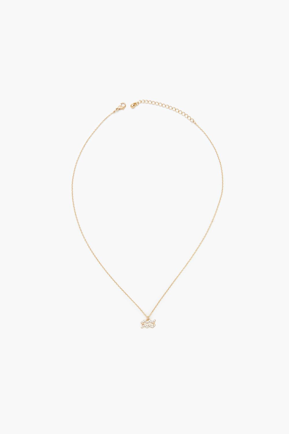 Rhinestone Zodiac Charm Necklace - Forever 21