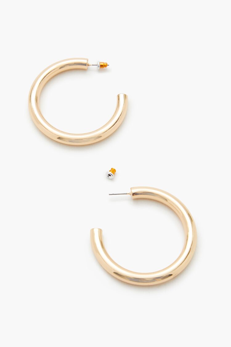 Smooth Hoop Earrings - Forever 21