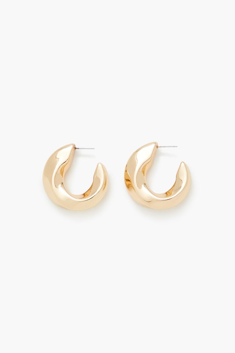 Twisted Hoop Earrings - Forever 21