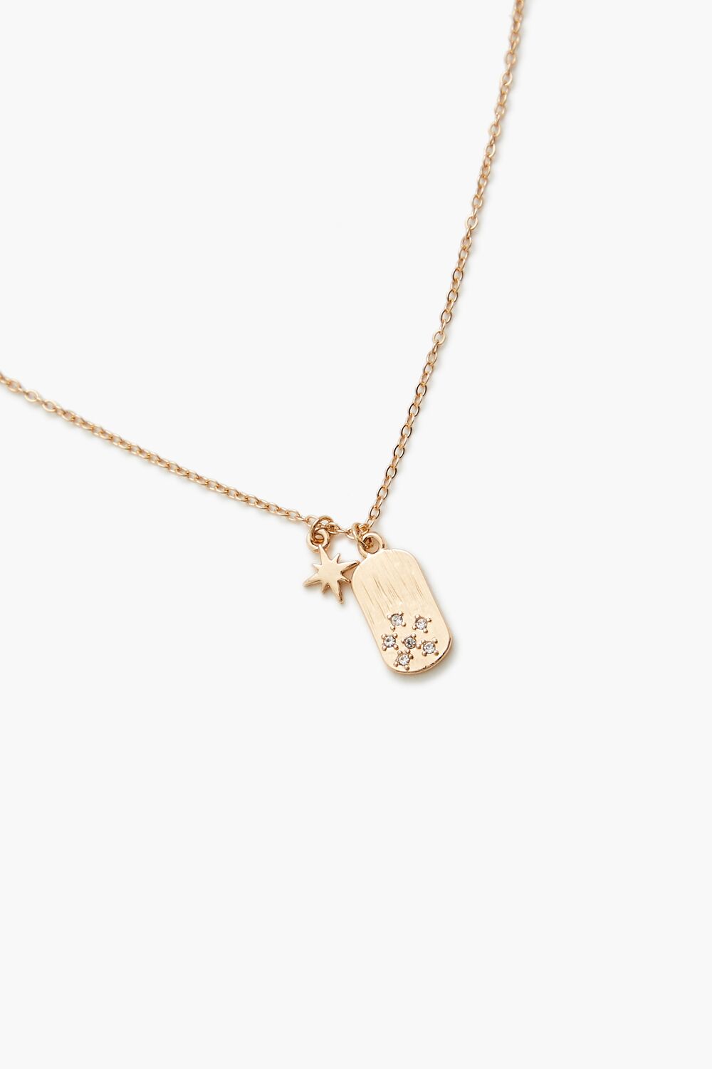 Star & Dog Tag Charm Necklace - Forever 21