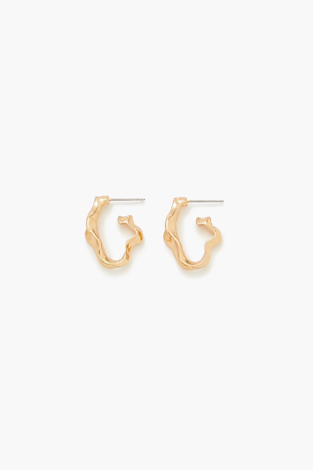 Hammered Hoop Earrings - Forever 21