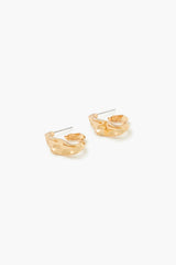 Hammered Hoop Earrings - Forever 21