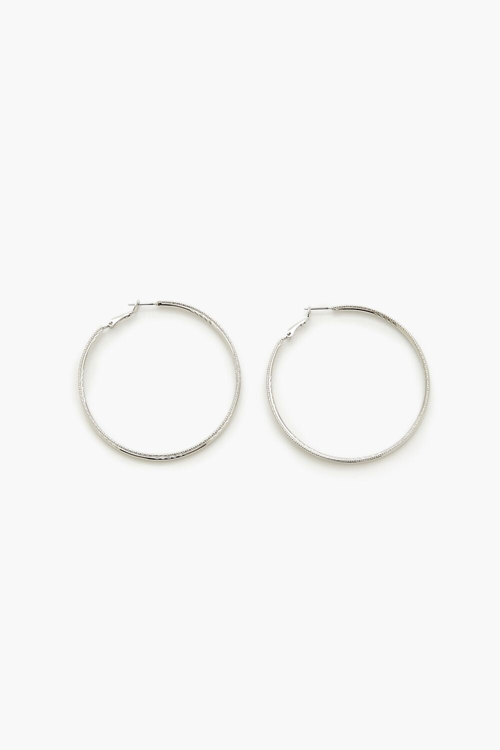 Etched Hoop Earrings - Forever 21
