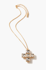 Frasier Sterling Faux Gem Cross Necklace - Forever 21