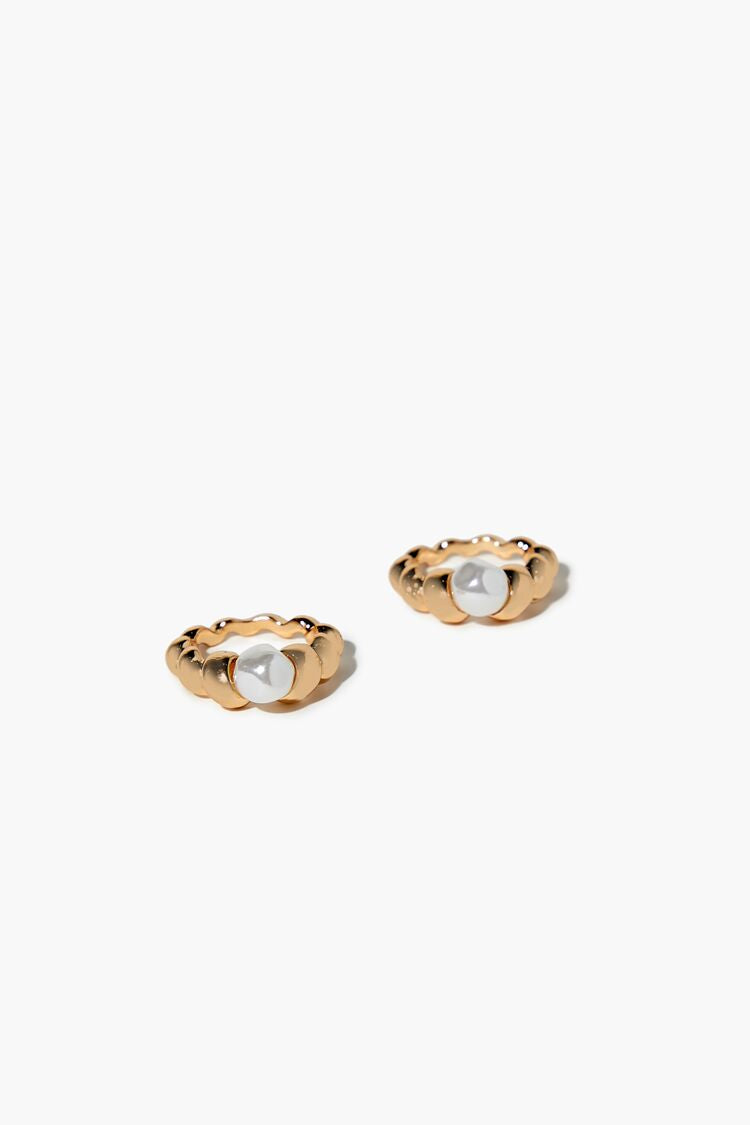 Faux Pearl Ring Set - Forever 21