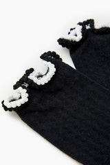 Pom Pom Lettuce-Edge Crew Socks - Forever 21