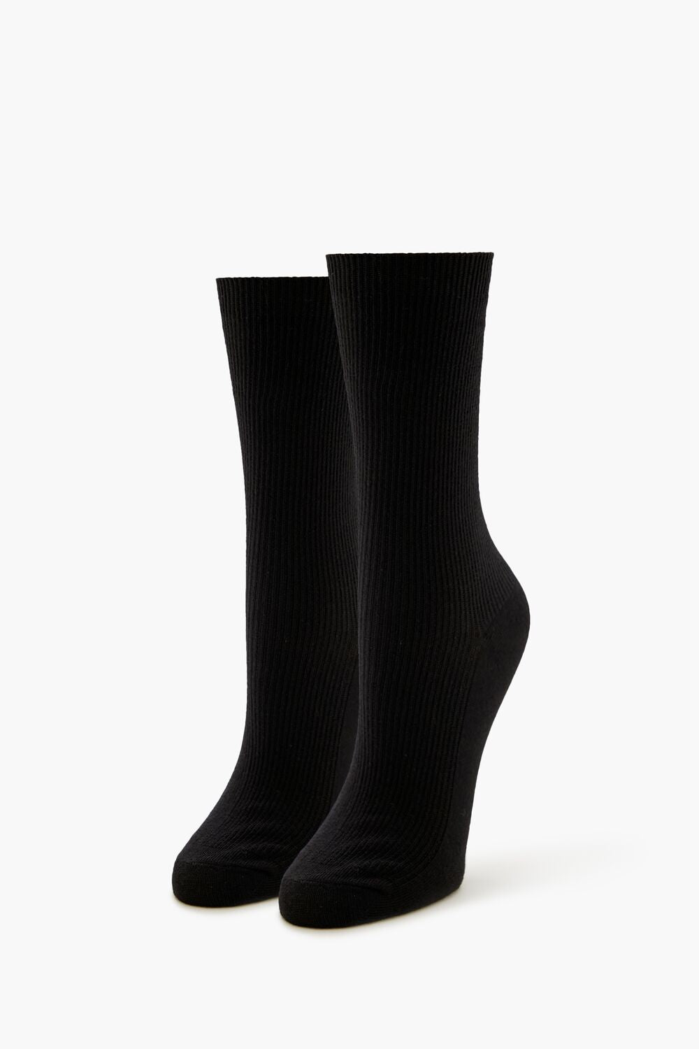 Ribbed Crew Socks - Forever 21