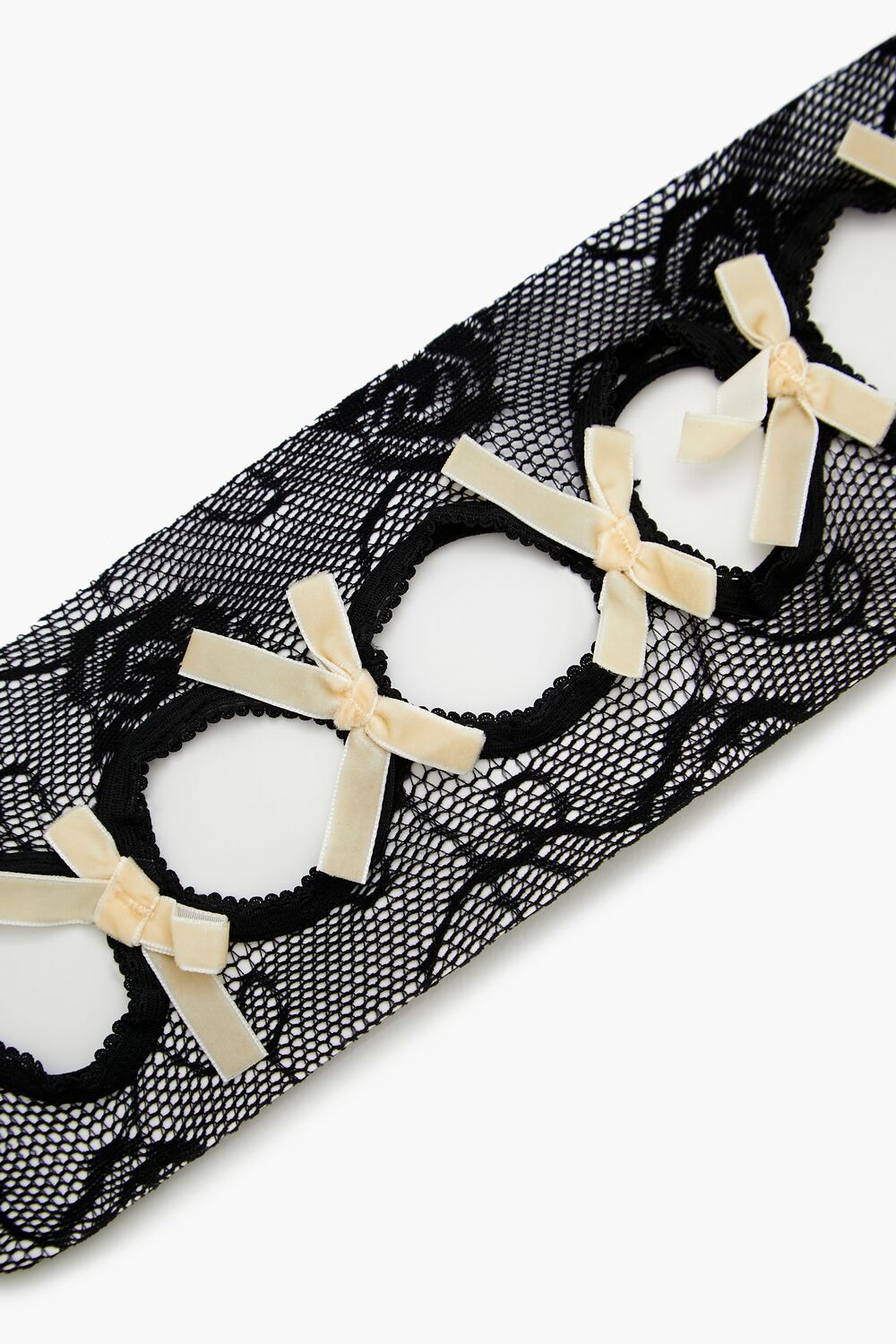 Bow Cutout Fishnet Tights - Forever 21