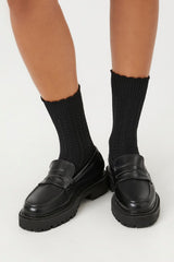 Pointelle Knit Crew Socks - Forever 21