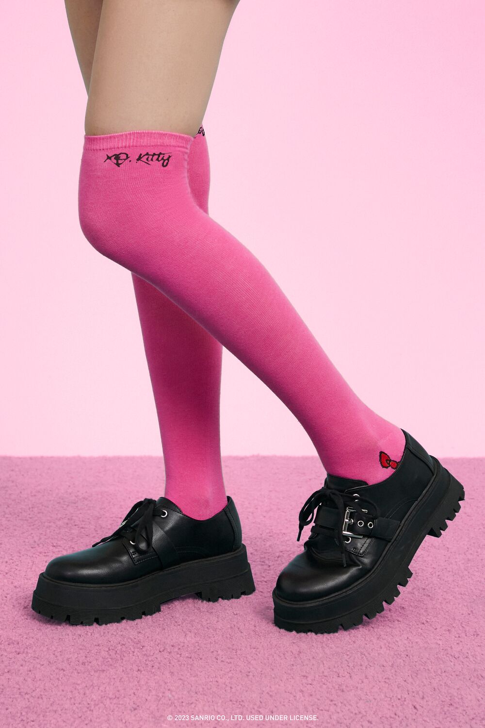XO Kitty Hello Kitty Knee-High Socks - Forever 21