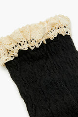 Crochet Lace Thigh-High Socks - Forever 21