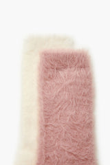 Fuzzy Knit Crew Socks - 2 pack - Forever 21