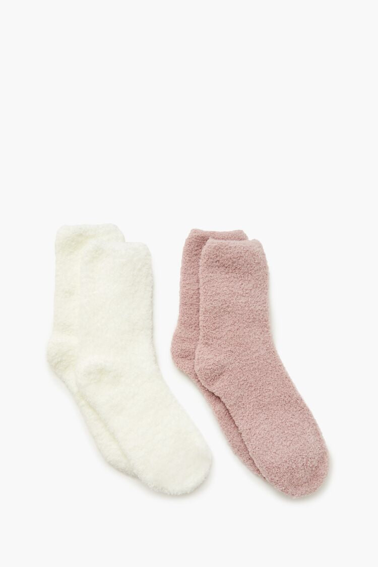 Plush Crew Socks Set - 2 pack - Forever 21