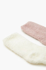 Plush Crew Socks Set - 2 pack - Forever 21