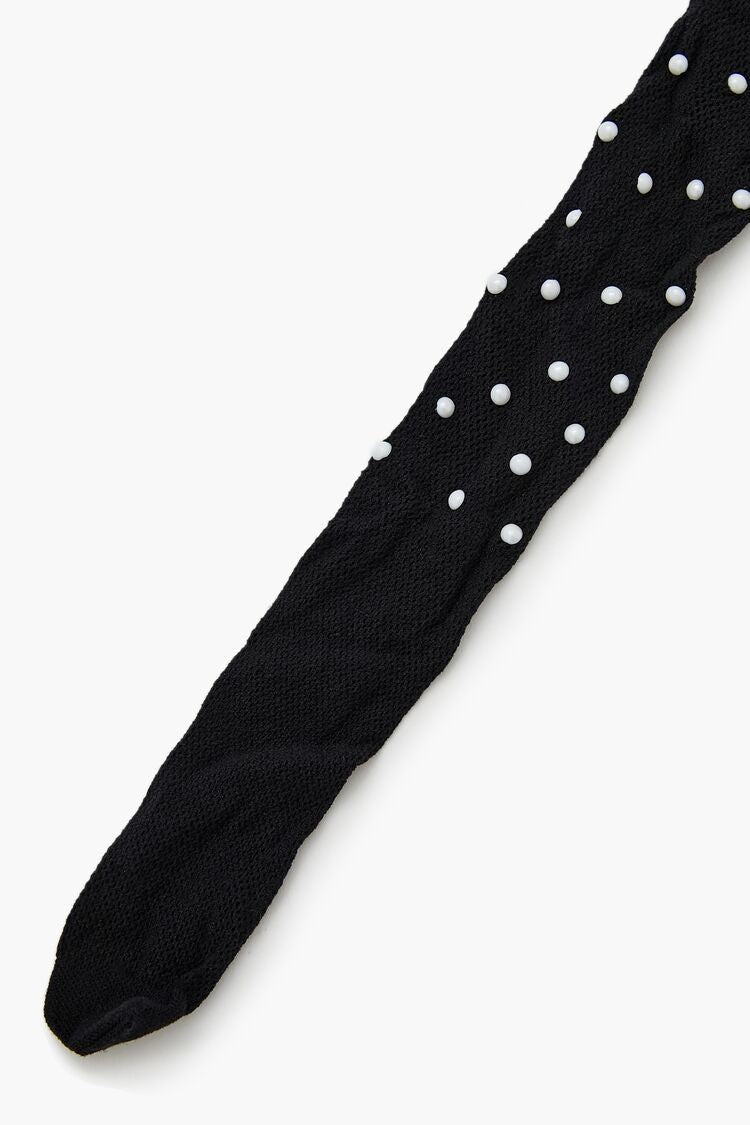 Faux Pearl Fishnet Tights - Forever 21