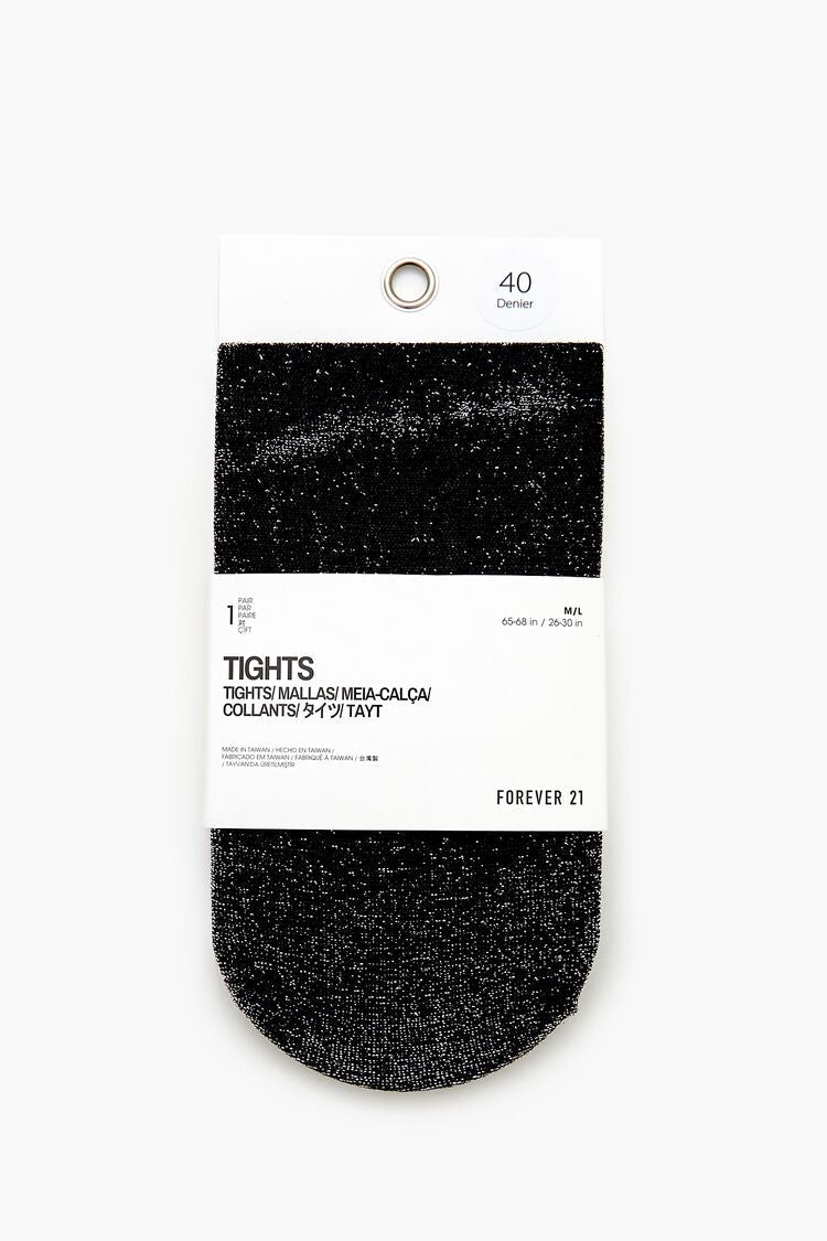 Glitter Knit Tights - Forever 21
