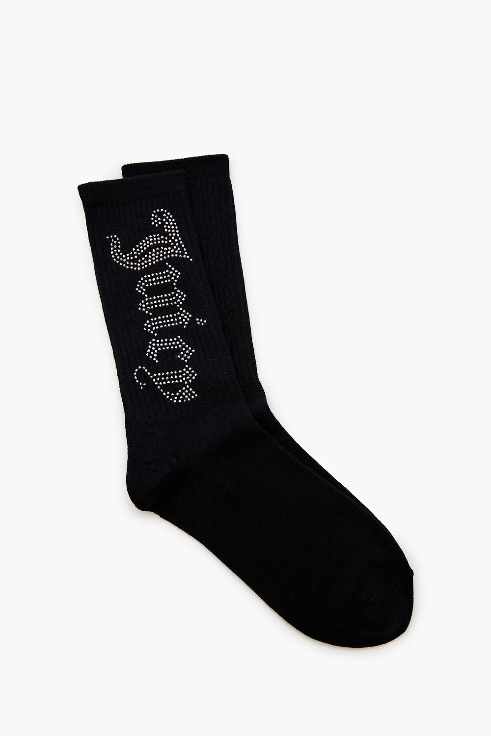 Juicy Couture Rhinestone Crew Socks - Forever 21