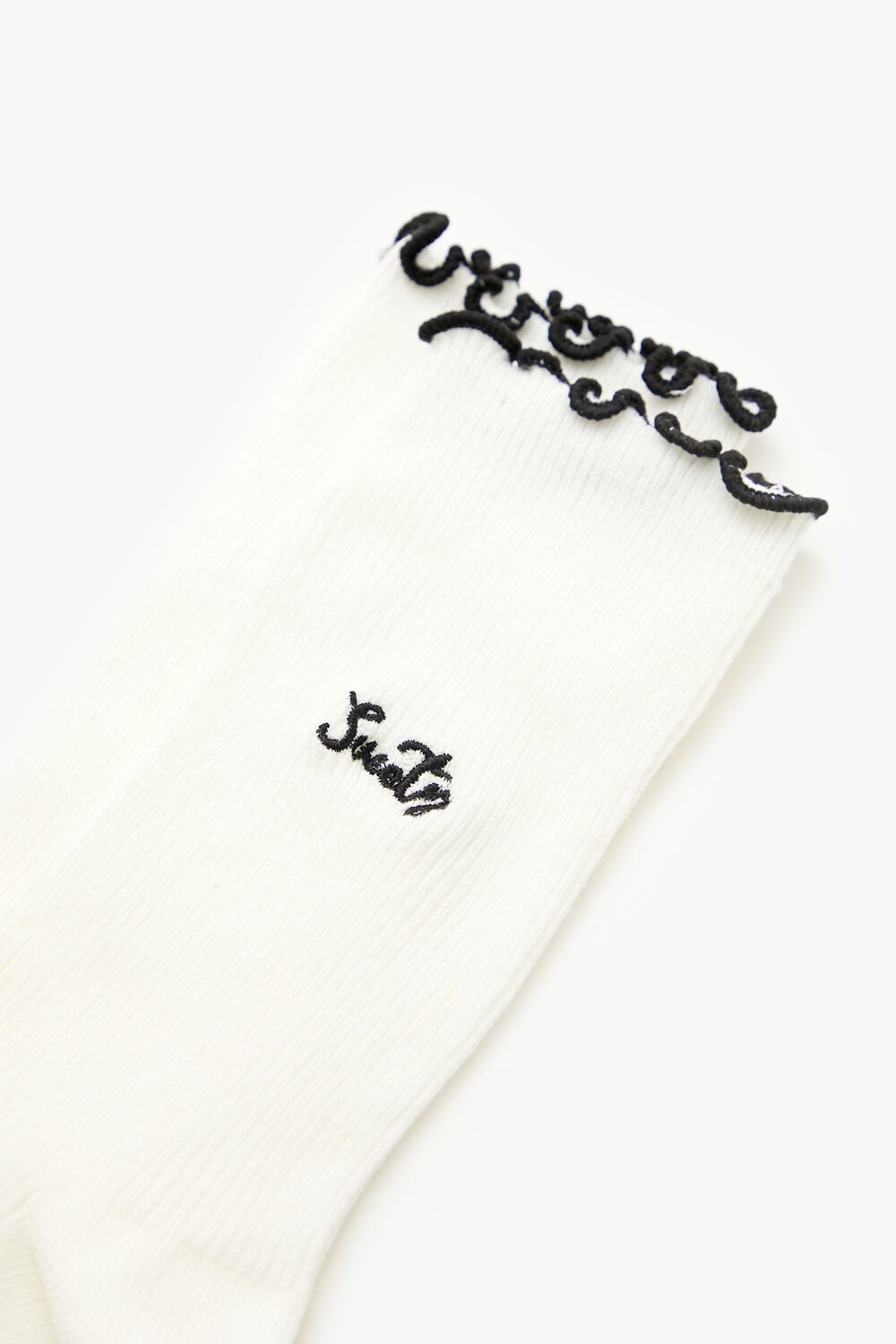 Lettuce-Edge Sweety Crew Socks - Forever 21