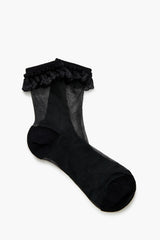 Lace-Trim Mesh Crew Socks - Forever 21
