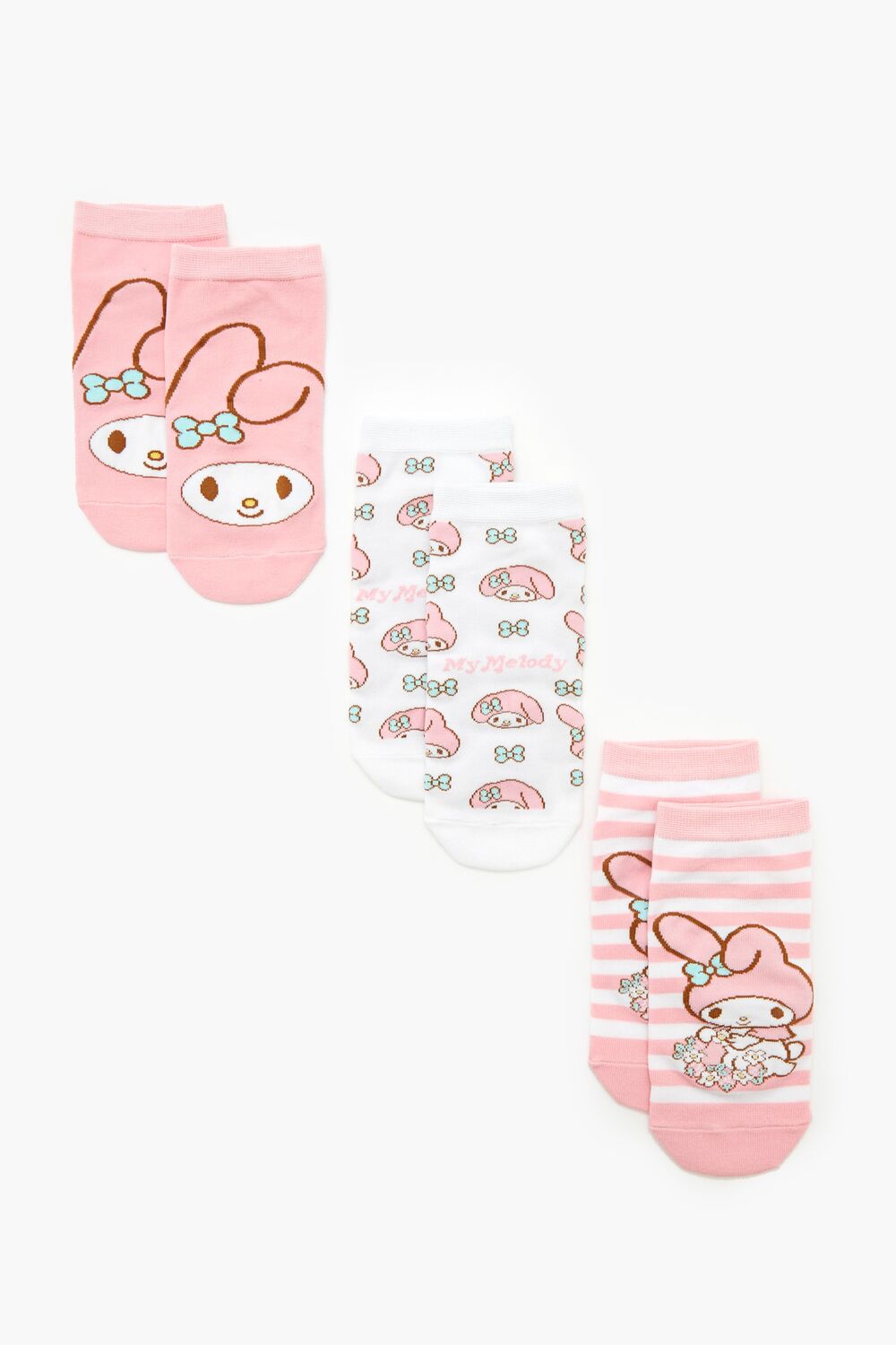 My Melody Ankle Socks Set - 3 pack - Forever 21